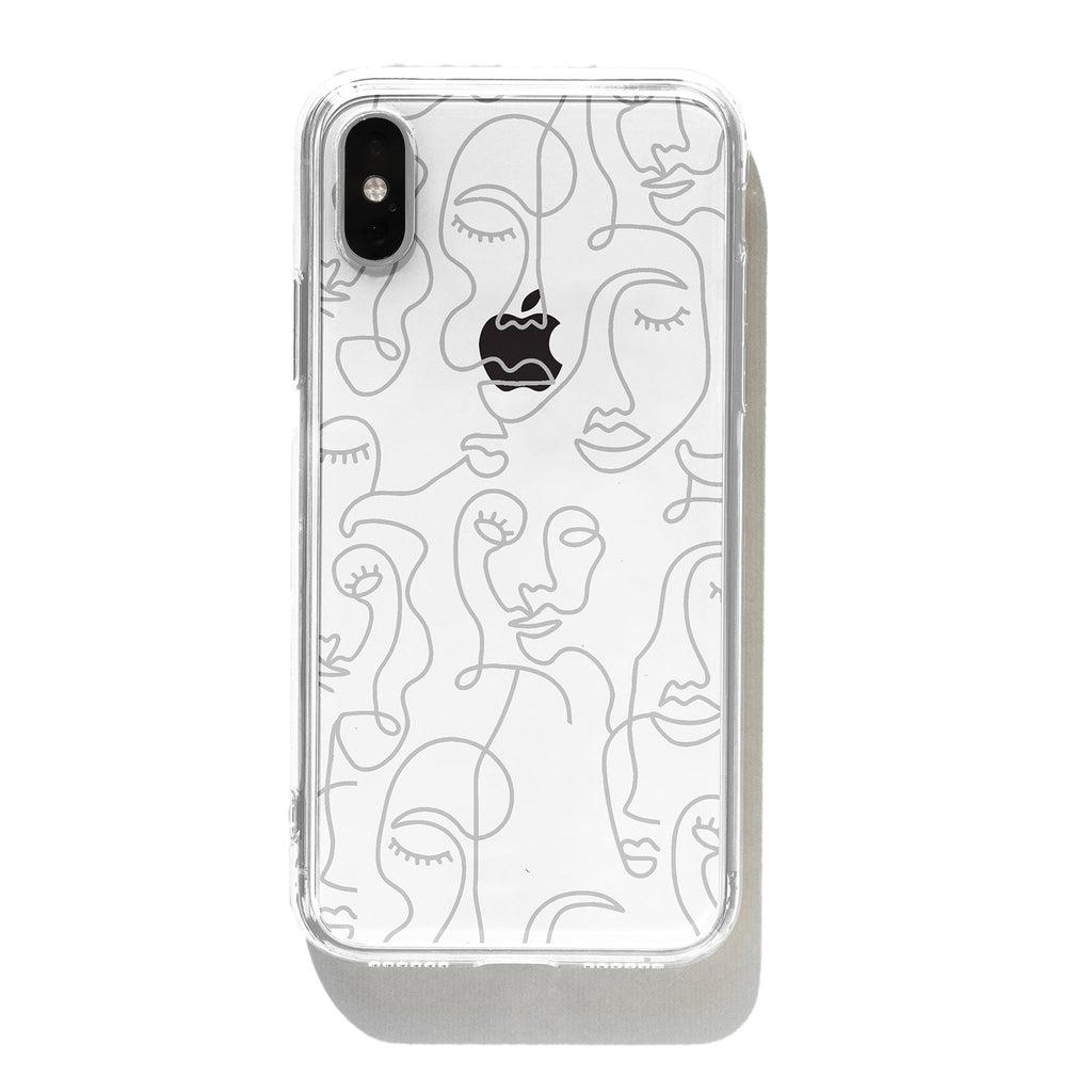 Abstract Face iPhone Case