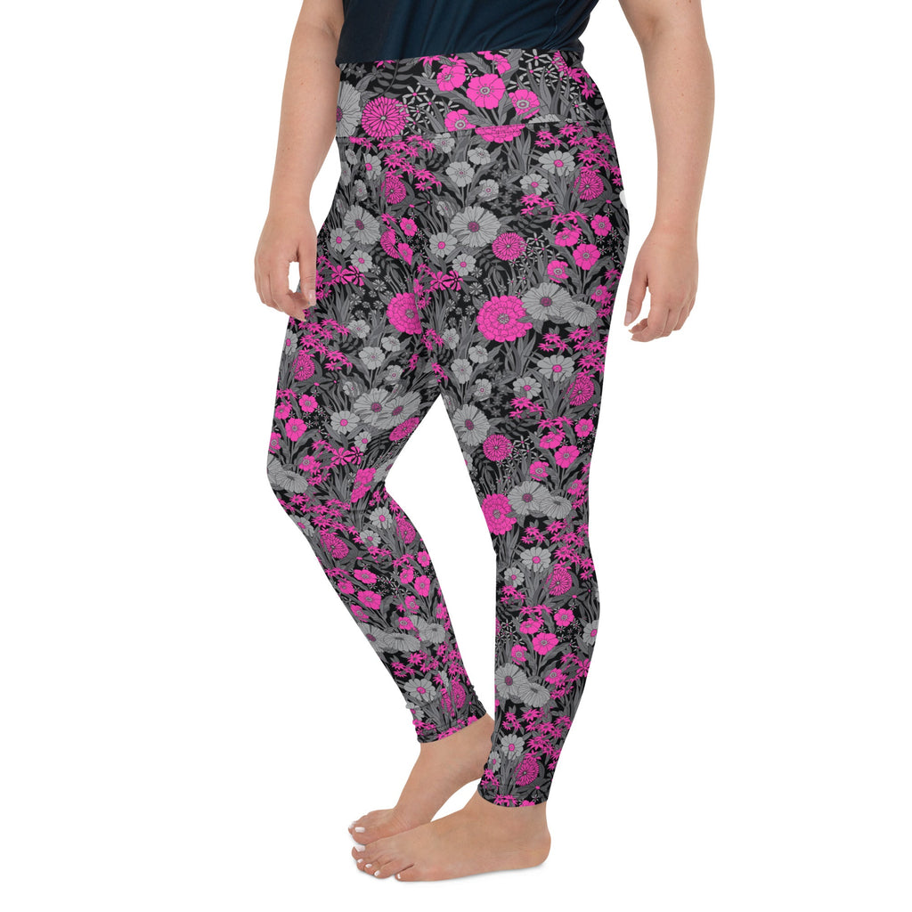 PRETTY POP VINTAGE GARDEN CUSTOM LEGGINGS+