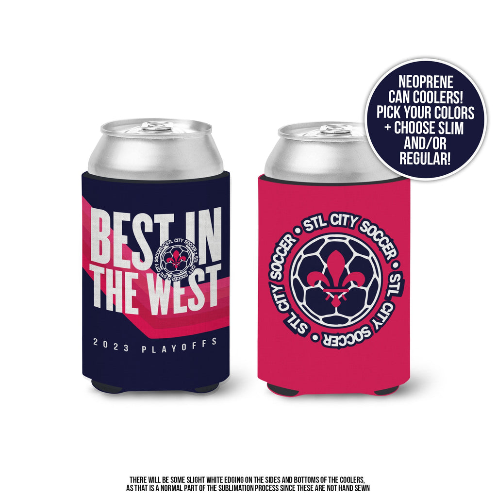 2023 Playoff Can Coolers St. Louis Soccer Can coolers Soccer can koozies