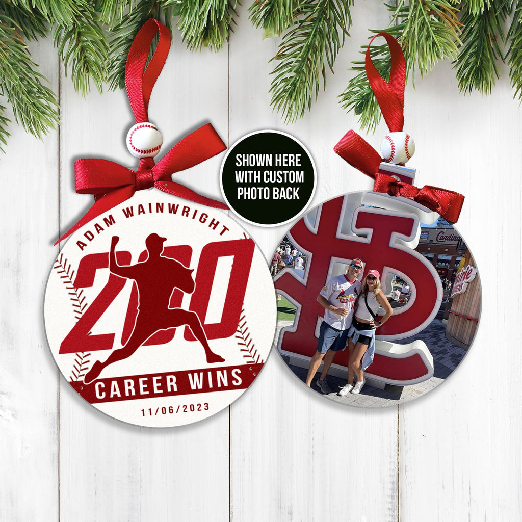 Adam Wainwright 200 wins ornament keepsake memory for St. Louis Cardinals Fans